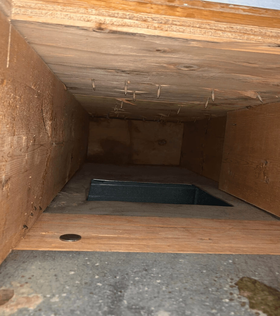 Clean air duct after professional cleaning - Air Duct Pros Denver