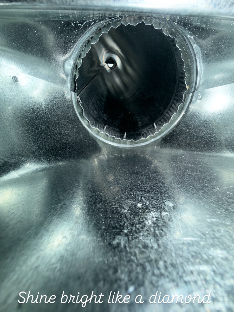 Sparkling clean air duct interior after professional cleaning by Air Duct Pros Denver